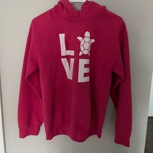 Pink hoodie